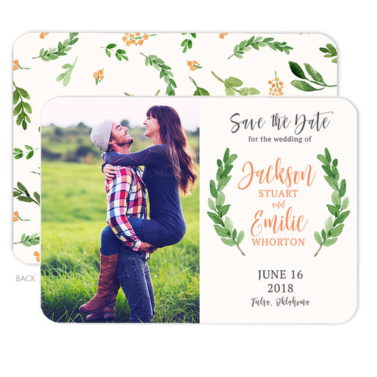 Two Sprigs Photo Save The Date Announcements
